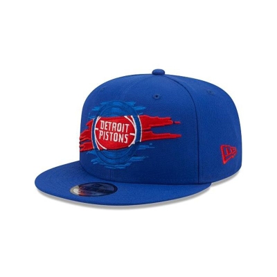 Blue Detroit Pistons Hat - New Era NBA Logo Tear 9FIFTY Snapback Caps USA8150639